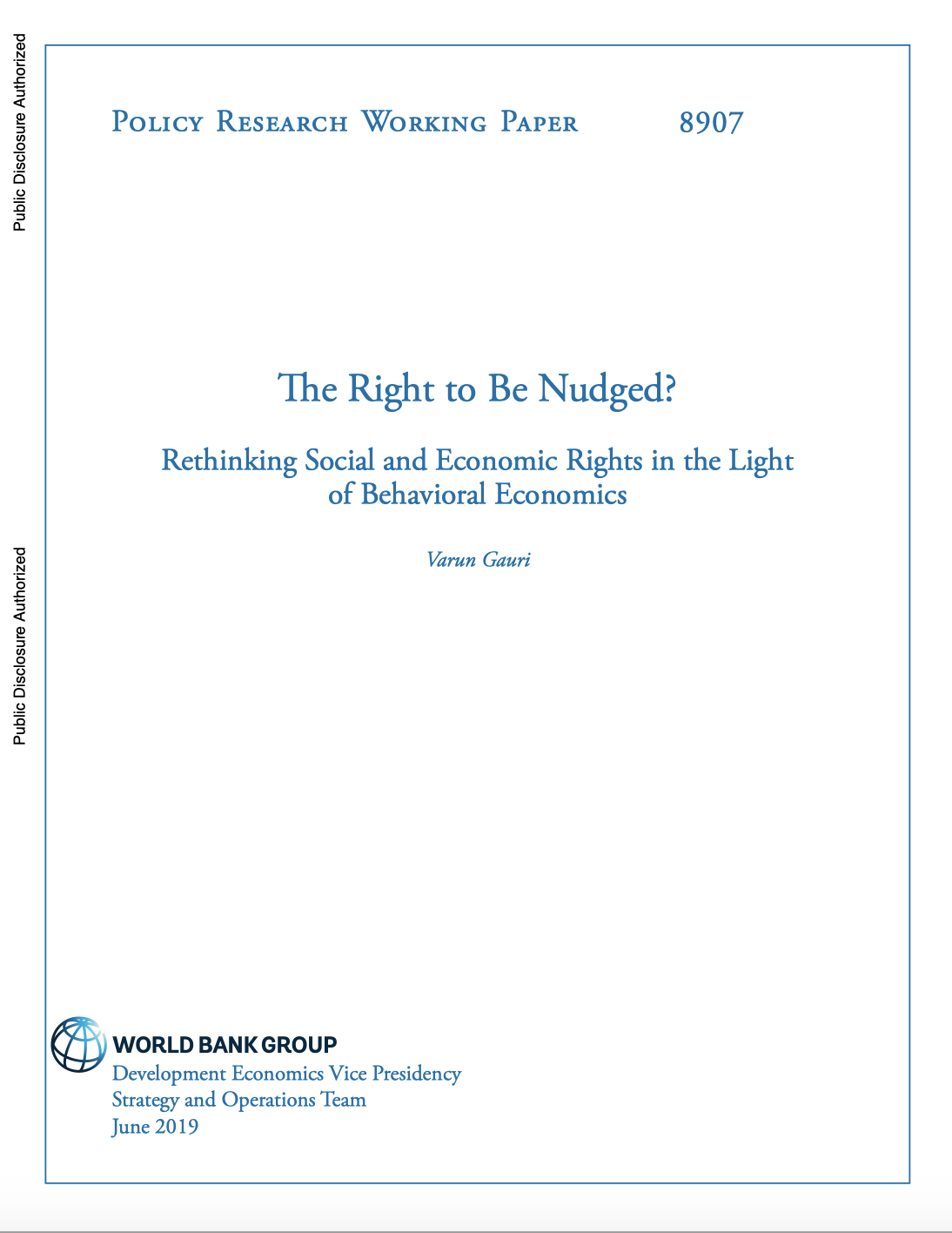The Right To Be Nudged? Rethinking Social And Economic Rights In The Light Of Behavioral Economics